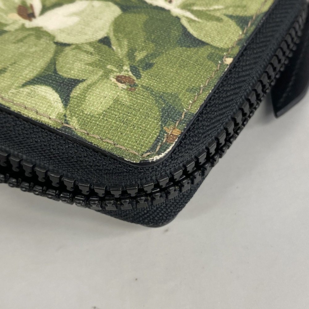 Gucci Floral Print Wallet - Green and Gold - Picture 8 of 10